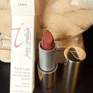 Jane Iredale Triple Luxe Long Lasting Naturally Moist Lipstick Jamie NIB